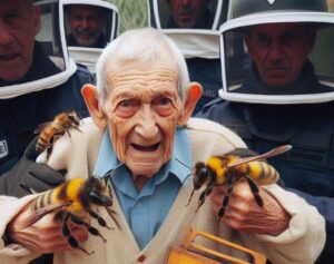 Bizarre Incident in Lleida: 70-year-old Beekeeper Uses Bees Against Mossos